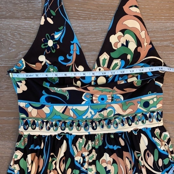 Jones New York  70's Print Halter Dress | 12 - Picture 5 of 6